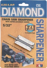 Eze-Lap 5/32'' Diamond Chain Saw File Blade Sharpener SG532
