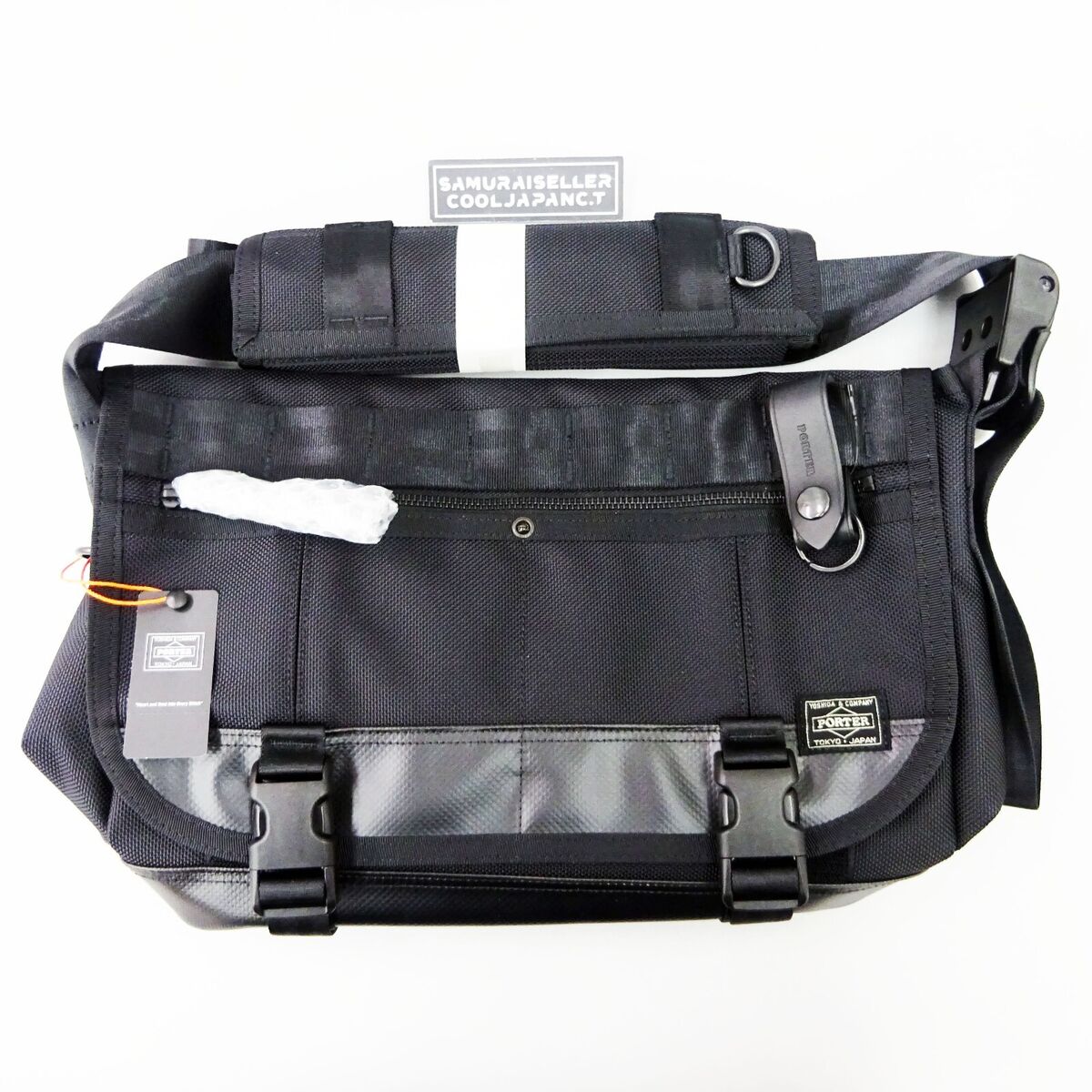 Yoshida Bag PORTER HEAT MESSENGER BAG(S) 703-07968 BLACK Yoshida Bag PORTER HEAT MESSENGER BAG(S) 703-07968 BLACK