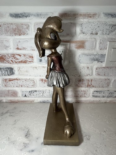 Austin Sculpture Lola Bugs Bunny Warner Bros Large Table Statue Bronze Tone 1998 - Picture 9 of 15