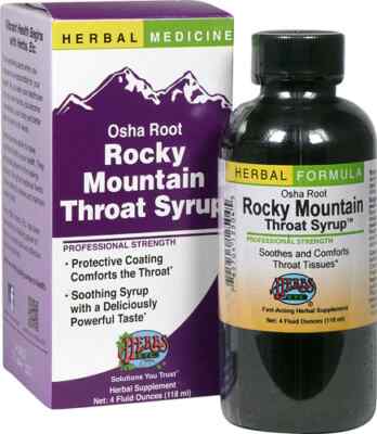 Herbs Etc. Osha Root Rocky Mountain Throat Syrup -- 4 fl oz