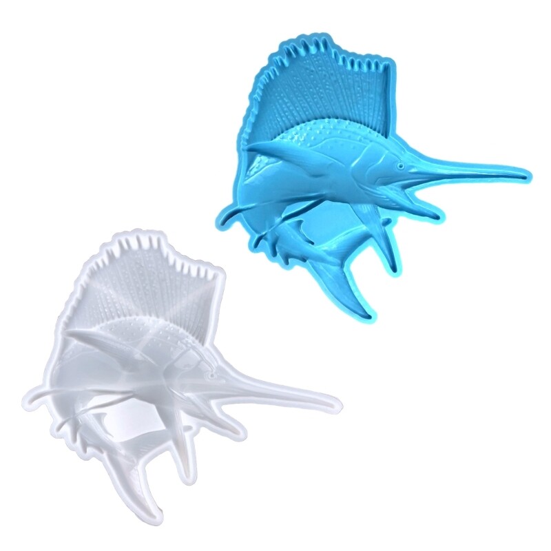 Swordfish Shaped Silicone Molds DIY Epoxy Resin Molds Table Ornament Mould