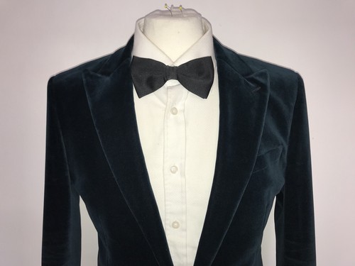REISS - Mens Slim Fit DARK GREEN VELVET TUXEDO JACKET - 38 Reg - GORGEOUS - Picture 2 of 8