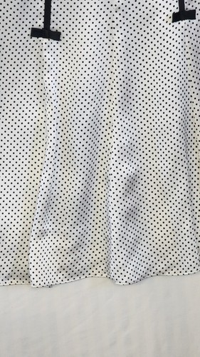 Shelli Segal Dress -Trim White With Black Polkadot Dress Size Small - Picture 5 of 8