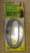  0 4" HOUSE NUMBER, SATIN NICKEL, HY-KO, BR-43SN-0