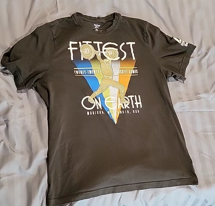 2020 CrossFit Games t-shirt Reebok &#034;Fitest Earth&#034; XL |