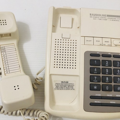 Vintage Telephone Audioline 909 Remote Control Answering System Prop 80s 90s - Picture 9 of 13
