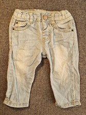 Zara Unisex Baby jeans 3-6 months Light blue trousers Boy Girl Bottoms (969)