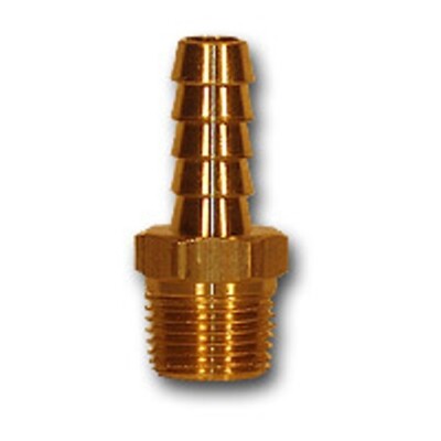 4pcs 1/4 inch ID x 3/8 MPT Hose Barb Brass Pipe Fitting NPT male thread water