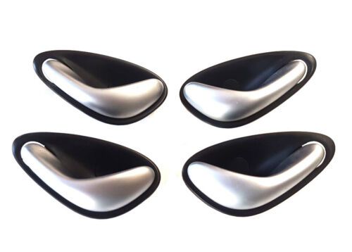 Used Holden Commodore VY VZ WK WL Satin Silver Door Handle Set Black Interior - Picture 1 of 2