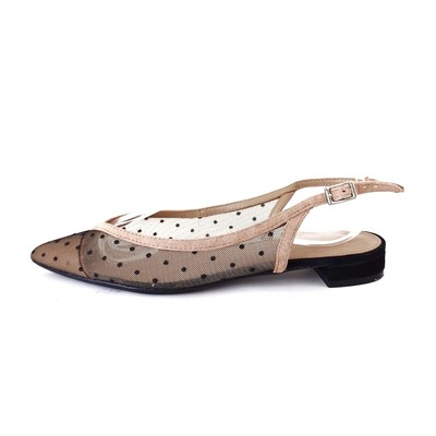 Auth TSURU BY MARIKO OIKAWA - Beige Black Nylon Polyester Suede 