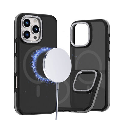 For iPhone 16 Pro Max 15 14 Plus 13 Shockproof Magnetic Hard PC Rugged Slim Case