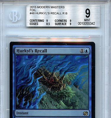 MTG 2015 Modern Masters Hurkyl's Recall Foil BGS 9.0 (9) Mint Card