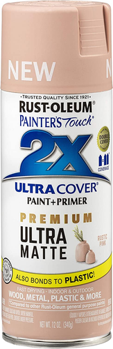 Rustic Pink Ultra Matte Paint + Primer Painter'S Touch 2X Cover, 12 Oz ...
