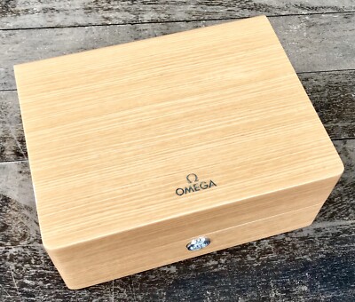 OMEGA Wood Watch Jewellery Box Case Seamaster Speedmaster
