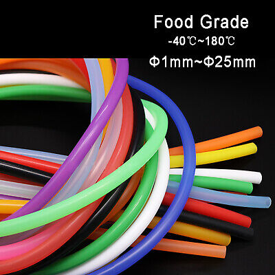 Food Grade Silicone Milk Beer Coffee Hose Tube Pipe，-60℃~280℃，8MM ID x 12MM OD 