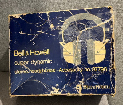 Bell & Howell Super Dynamic Stero Headphones-NOT TESTED/FOR PARTS