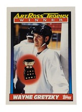 1991-92 Topps Hockey Art Ross Trophy Winner Wayne Gretzky #522 Los Angeles Kings