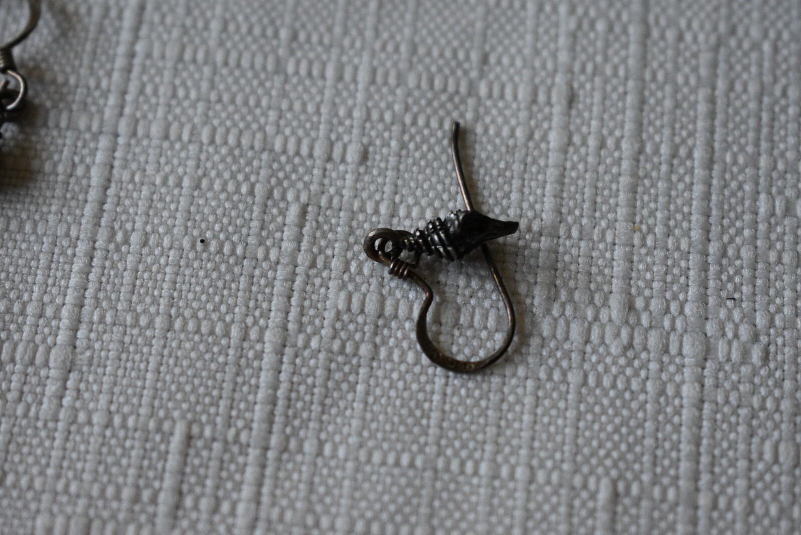 Vinytage Sterling Silver Conch Shell Dangle Drop … - image 16