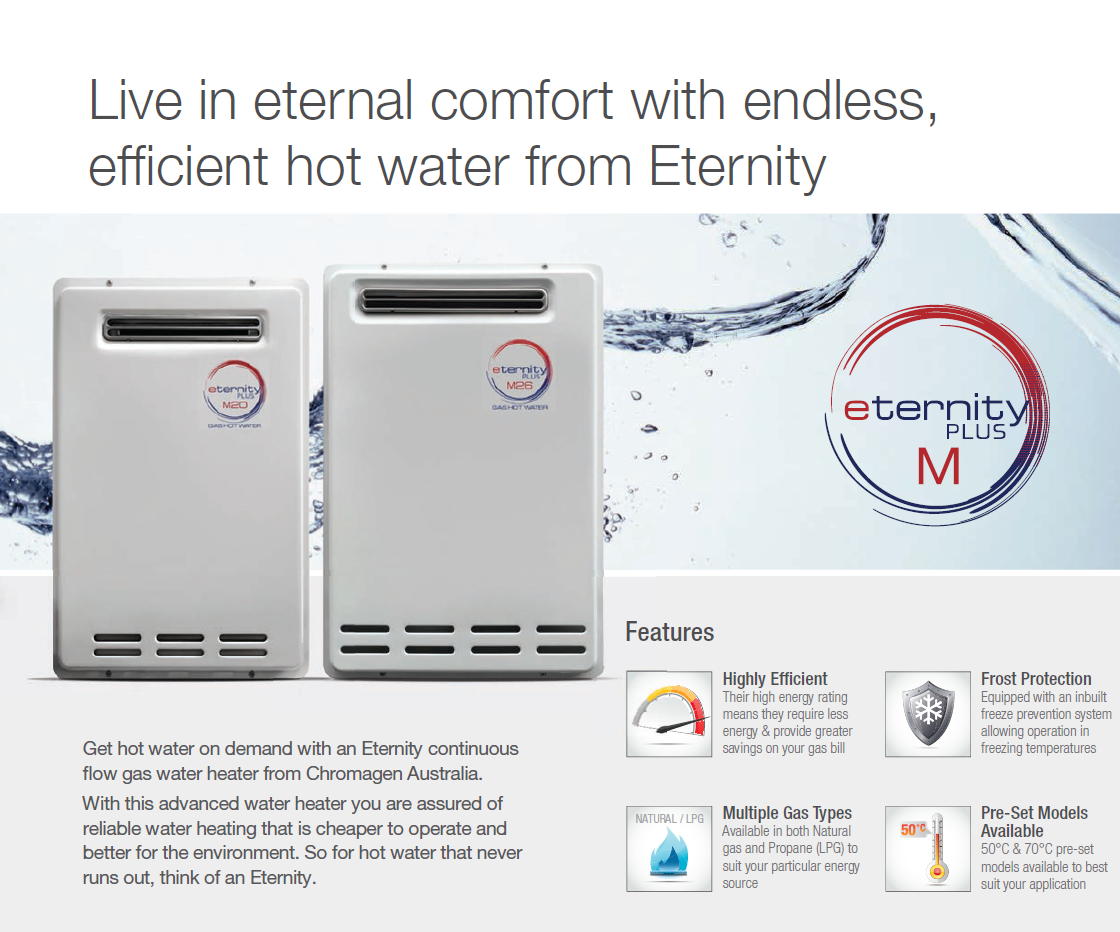 ON SPECIAL Chromagen INSTANT Gas Hot Water Heater NATURAL GAS OR LPG 50 DEGREES eBay