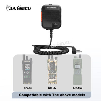 New Baofeng UV-32 DM-32 AR-152 Speaker Microphone K Plug Volume