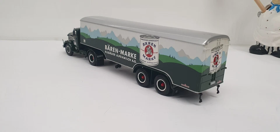 1/43 SUPER RARE MERCEDES-BENZ LS 315 KOFFERSATTELZUG BAREN MARKE MINICHAMPS - Image 3 of 4