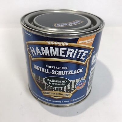 1x Hammerite Metal Protective Varnish, 250ml, Gloss, Dark Green