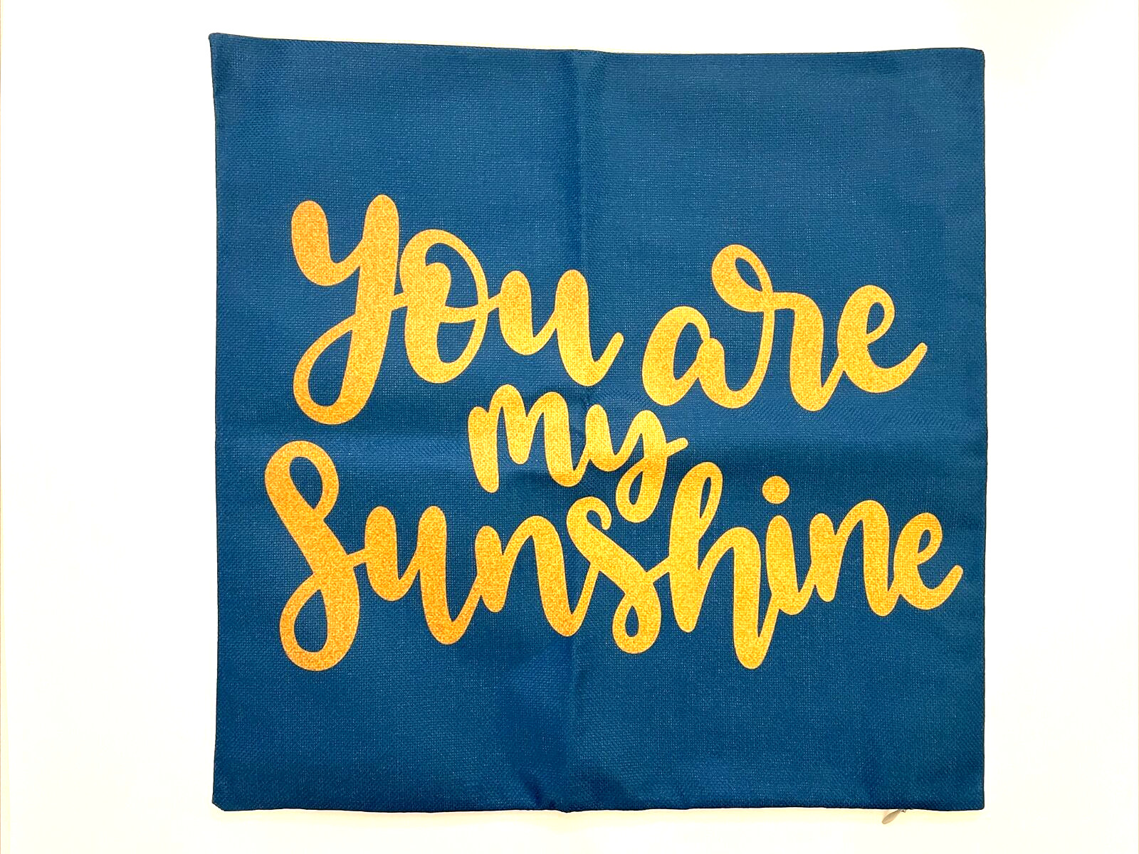 Throw Pillow Covers Set of 4 Linen Style 18x18 Floral, Happy Day, My Sunshine