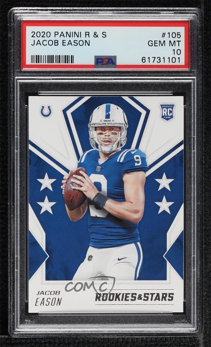 2020 Panini Rookies & Stars Rookie Jacob Eason #105 PSA 10 GEM MT RC