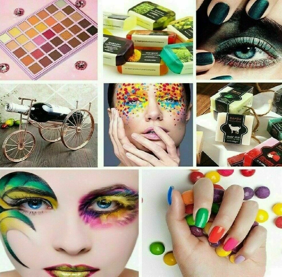 Natural Mica Powder, DIY Wax Candle Melts Bath Bombs Cosmetic Soap Dye UK art - Image 3 of 4