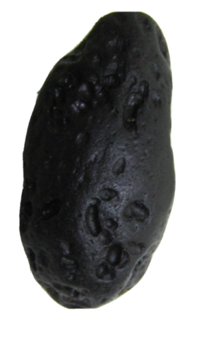 Kristallisierter Meteorit, schwarzer Tektit. INDOCHINIT 10 BIS 15 GRS - Picture 1 of 17