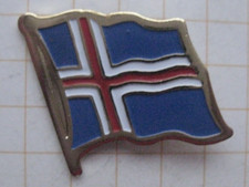 ISLAND FAHNE .......................................... Städte&Länder-Pin (230k)