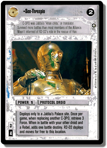 Singles [choose card] ENHANCED JABBA'S PALACE star wars ccg - Picture 12 of 15