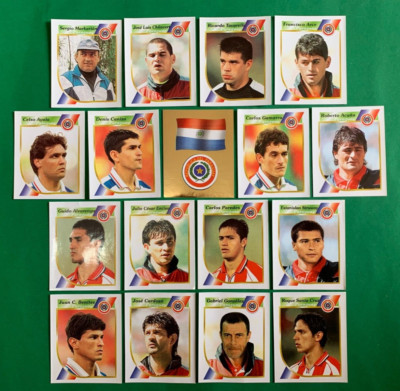 2001 Navarrete Copa America - E09 PARAGUAY SOCCER FULL TEAM Cromo