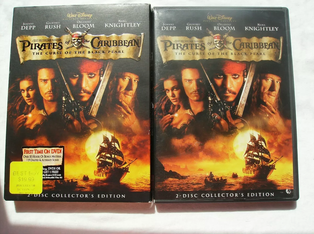 Pirates of the Caribbean: The Curse of the Black Pearl (DVD, 2003, 2-Disc)  New! 786936224306