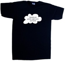 Quando saro grande vo Maglietta con Collo a V Simpatica