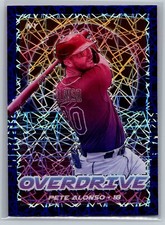 2021 Panini Chronicles Overdrive Blue Velocity #22 Pete Alonso  New York Mets