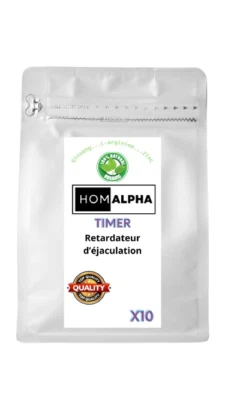FORTE 10 Comprimés HOMALPHA TIMER - Anti Éjaculation précoce 100% Naturel