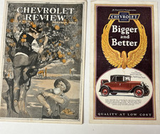 Chevrolet Review October 1922 And Chevrolet Bigger Better Brochure 1920s