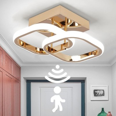 LED Bewegungsmelder Deckenleuchte Innen, 22W kaltweiß 6000K Deckenleuchten, qm
