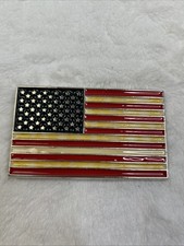 American Flying USA Flag Men's Belt Buckle Gold-Tone 70080