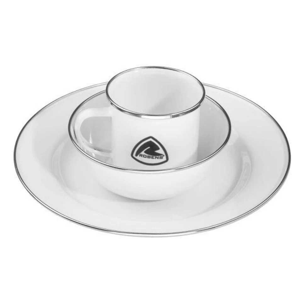Robens Tongass Geschirrset 3-tlg Emaille Camping Outdoor - Bild 1 von 4