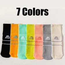 7 Pairs For Men Compression Running Hiking Socks Crew Athletic Anti Blister