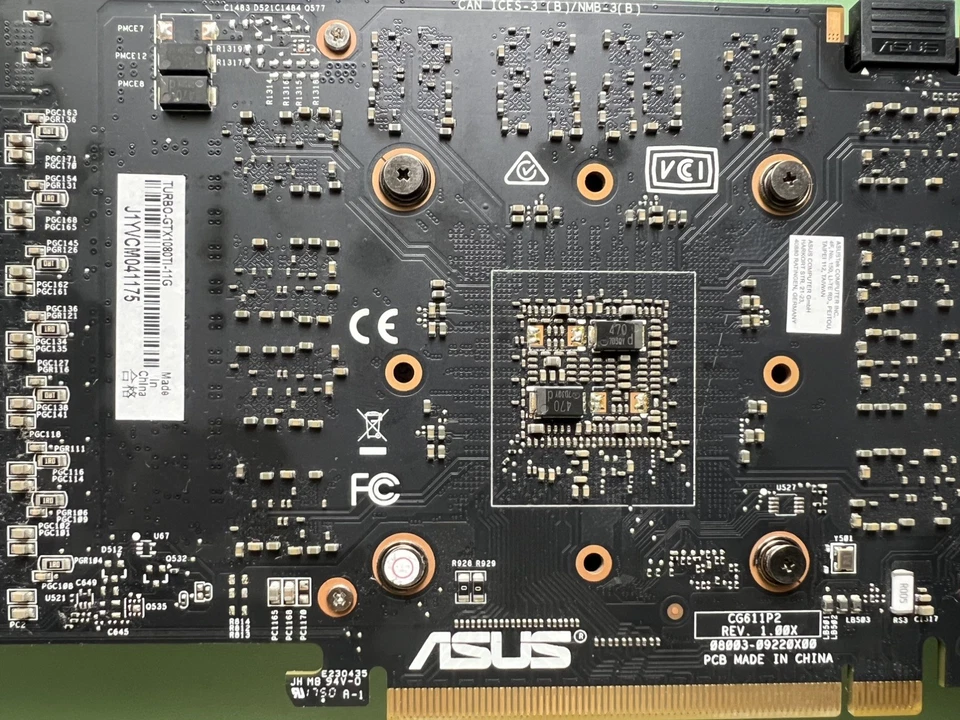 ASUS NVIDIA GeForce GTX 1080 Ti 11GB Turbo Graphics - Fan spins up but No Video - Image 2 of 4