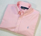 Polo Ralph Lauren Featherweight Twill Men’s Button Down Shirt Sz L Lt Pink NWOT