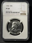 1954 Franklin Half Dollar 50C NGC PF-68 Proof