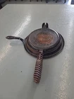 Antique Griswold No 8 Waffle Maker "The American" Short Base - Coiled Wire