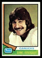 1974-75 Topps Dennis Ververgaert #207 - Vancouver Canucks