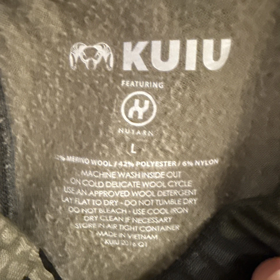 Kuiu Verde 2.0 Merino Wool Zip-Off Hunting Base Layer Bottoms-large Campcore - Image 2 of 4