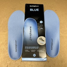 Superfeet Support Medium Arch Insoles Blue Size Men 11.5-13 Women 12.5 F New