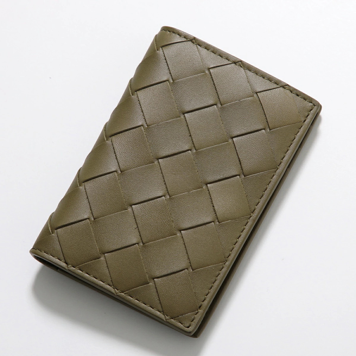 BOTTEGA VENETA Card Case Men's Intrecciato Leather Mini Wallet